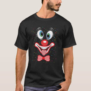 Carnival Clown Face Circus Costume Kids Men Women  T-Shirt