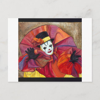 Carnival Clown Postcard
