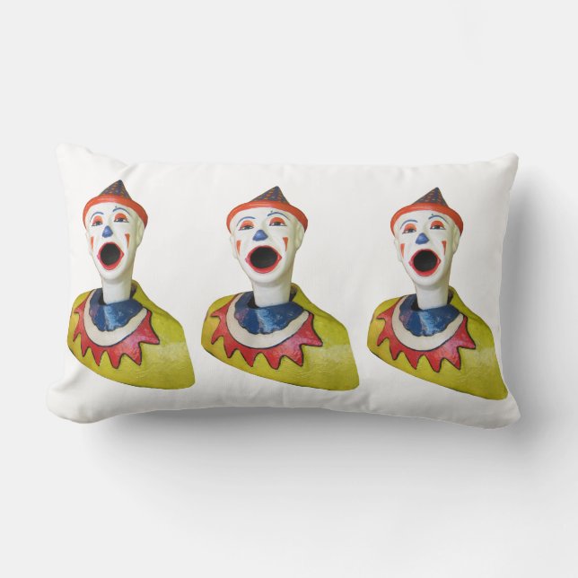 Carnival Clowns Lumbar Pillow (Front)