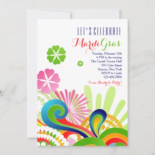 Carnival Colors Invitation