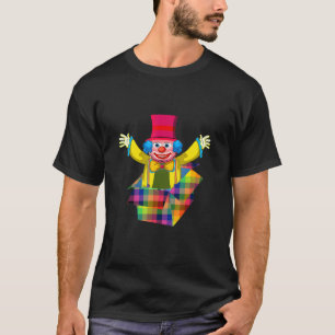 Carnival costume clown out of the box mardi gras f T-Shirt