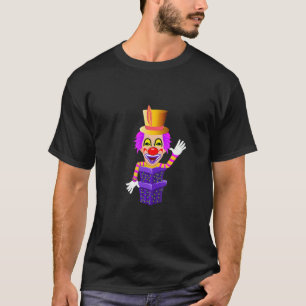 Carnival costume clown out of the box mardi gras T-Shirt