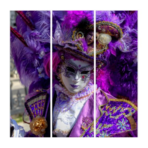 Carnival Costume Venice Triptych