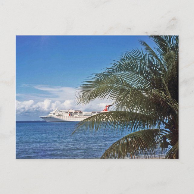 Carnival cruise ship docked at Grand Cayman Island Postcard (Front)
