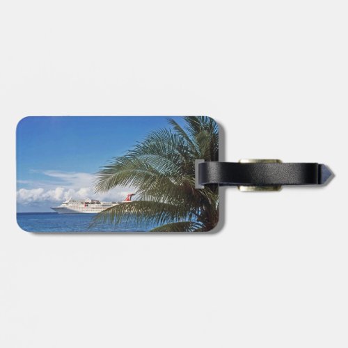 Carnival cruise ship docked at Grand Cayman Luggage Tag