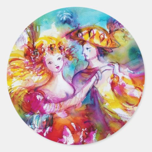 CARNIVAL DANCE 2 CLASSIC ROUND STICKER