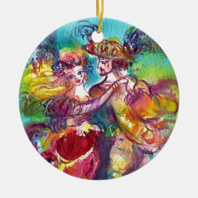 CARNIVAL DANCE CERAMIC ORNAMENT (Front)