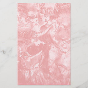 CARNIVAL DANCE ,soft  antique pink Stationery