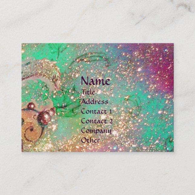CARNIVAL DANCE / Venetian Masquerade Ball Business Card (Front)