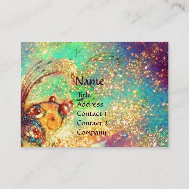 CARNIVAL DANCE / Venetian Masquerade Ball Business Card (Front)