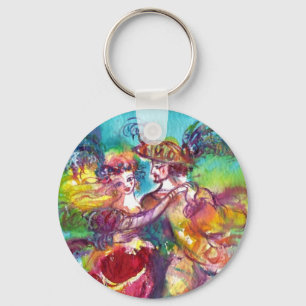 CARNIVAL DANCE Venetian Masquerade Ball Keychain