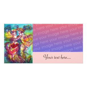 CARNIVAL DANCE Venetian Masquerade Ball,pink Card