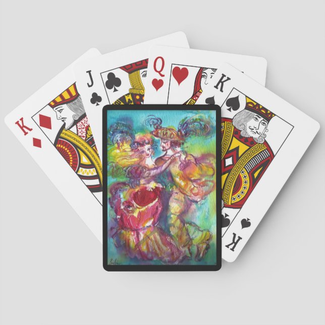 CARNIVAL DANCE Venetian Masquerade Ball  Poker Cards (Back)