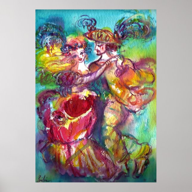 CARNIVAL DANCE Venetian Masquerade Ball Poster (Front)