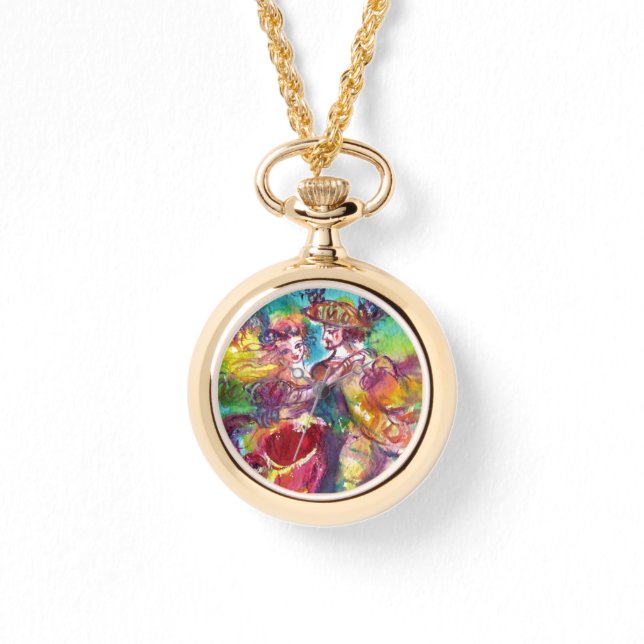 CARNIVAL DANCE / Venetian Masquerade Ball Watch (Front)
