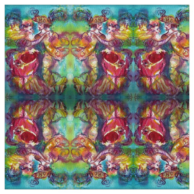 CARNIVAL DANCE / Venetian Masquerade Fabric (Swatch)