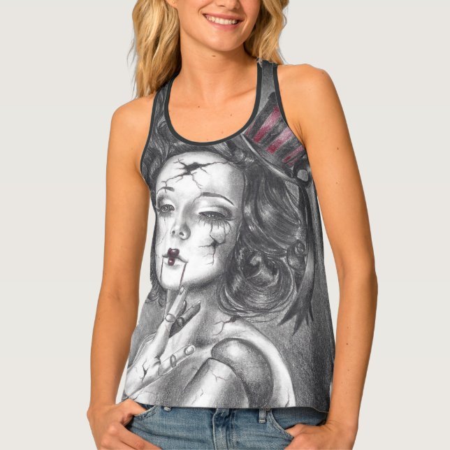 Carnival Doll Racerback Tank Top (Front)