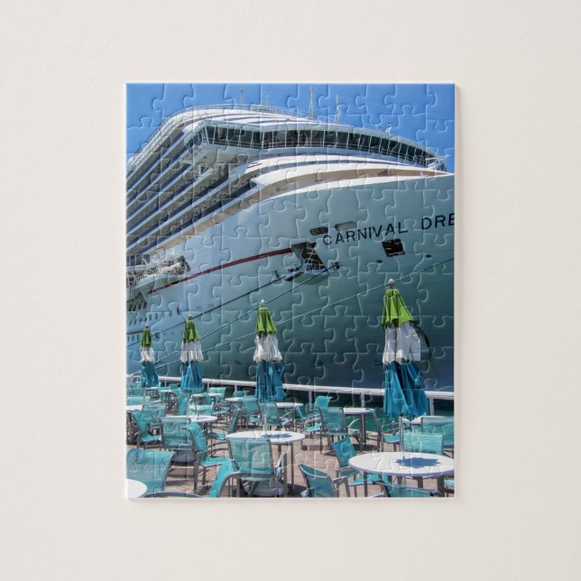 Carnival Dream in Key West Jigsaw Puzzle (Vertical)