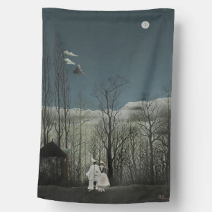 Carnival Evening, Henri Rousseau oil painting 1886 House Flag
