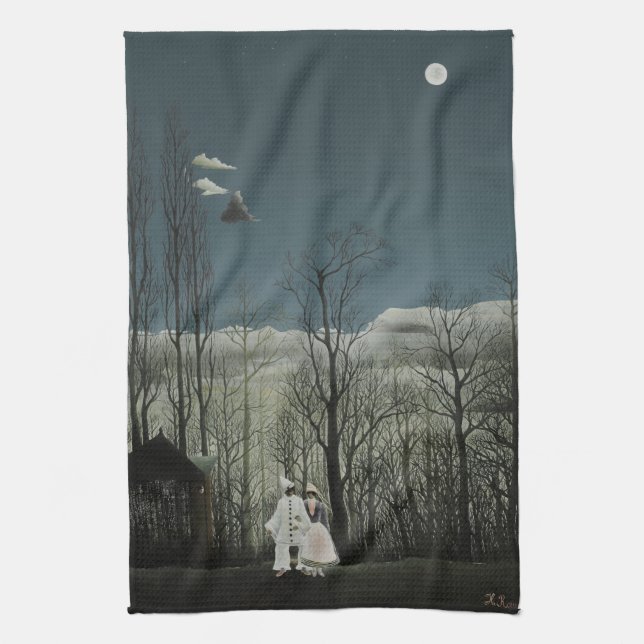 Carnival Evening, Henri Rousseau oil painting 1886 Kitchen Towel (Vertical)