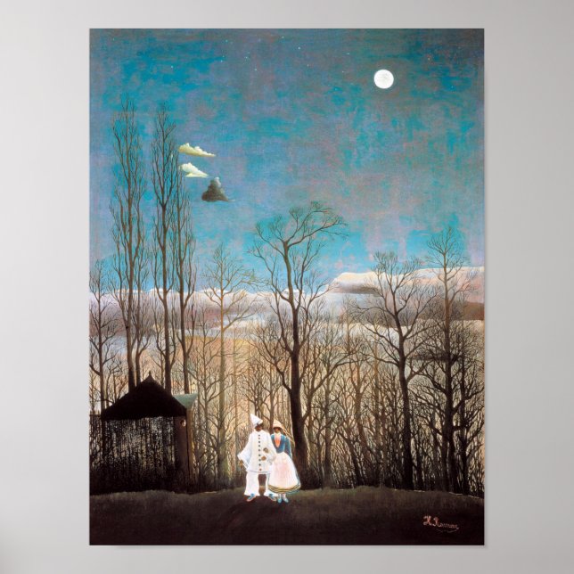 Carnival Evening, Rousseau Poster (Front)