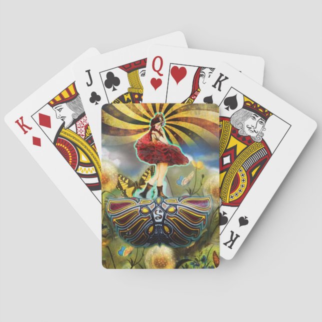 Carnival Fairy  Deck Bicycle Playing Cards (Back)