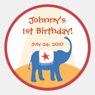 Carnival Favor Label Sticker