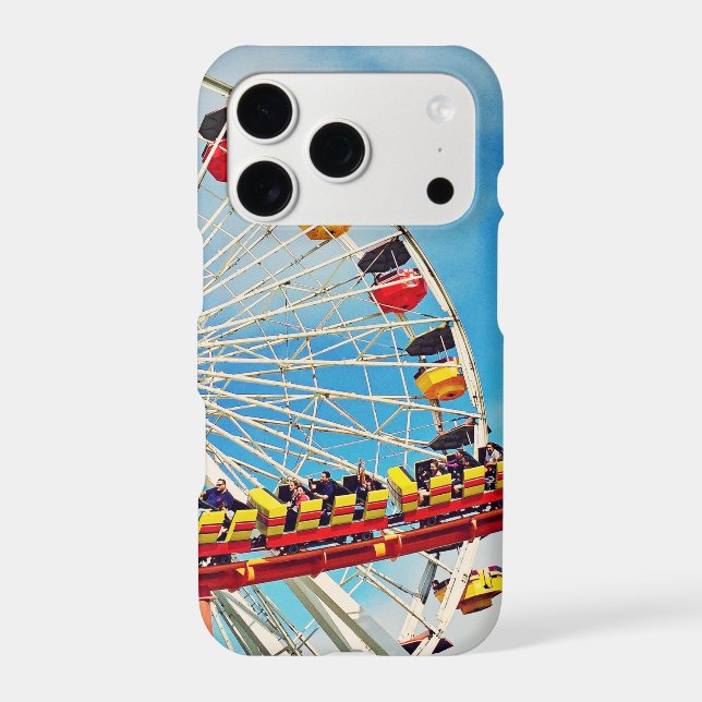Carnival ferris wheel and roller coaster photo fun Case-Mate iPhone case (Back)