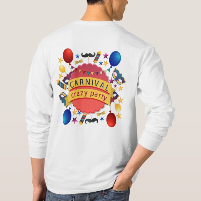 Carnival Festival Theme Design T-Shirt (Back)