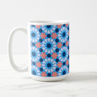 Carnival Flower Design - Large Coffee/Tea Mug mug