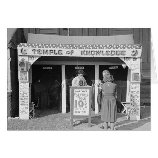 Carnival Fortune Teller, 1938 Cards (Front Horizontal)