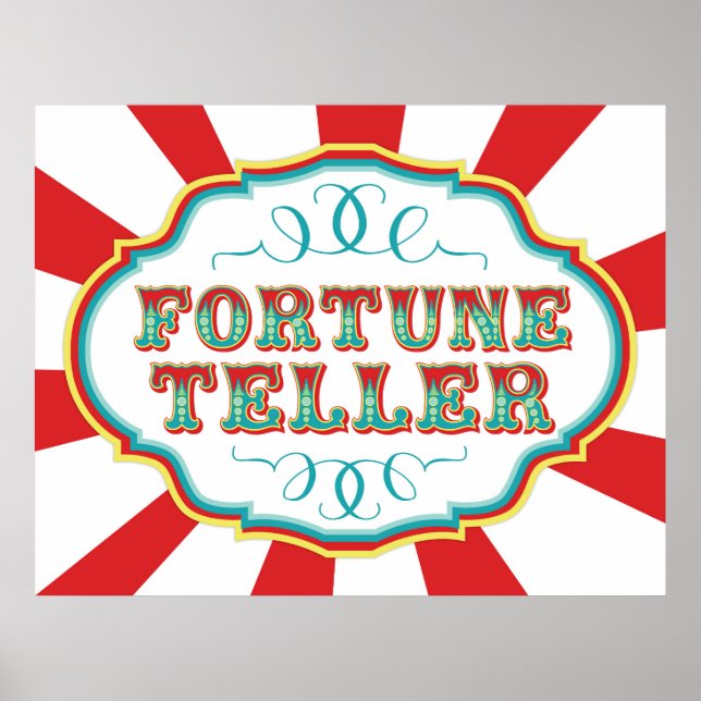 Carnival Game Sign Fortune Teller (Front)