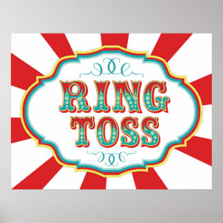 Carnival Game Sign Ring Toss
