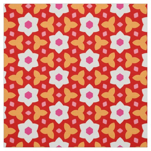 CARNIVAL - Geometric Botanical Flower Cute Floral Fabric