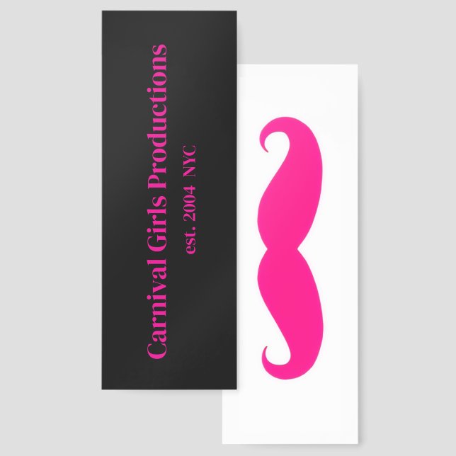 Carnival Girls Productions  Bookmarks (Front & Back)