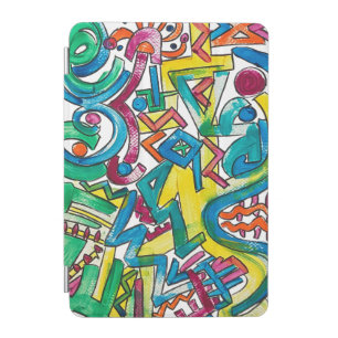 Carnival-Hand Painted Abstract Art iPad Mini Cover