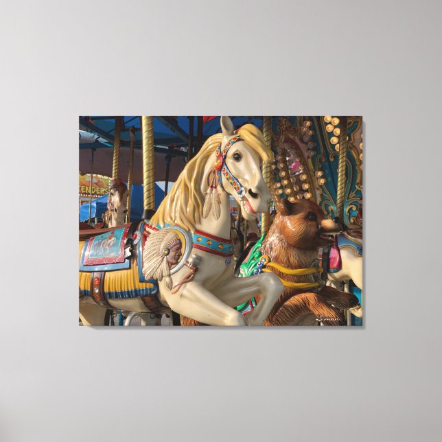 Carnival Happy Horse Canvas Print (Front)