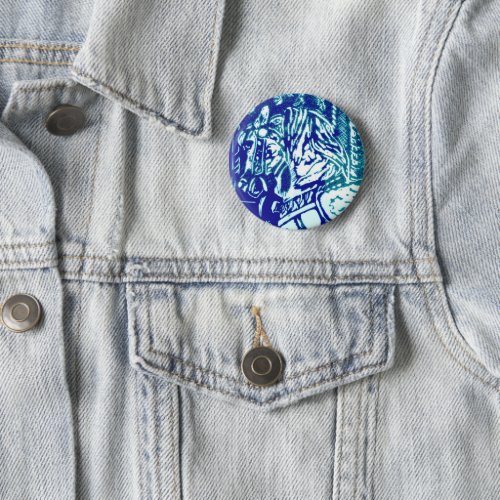 Carnival Horse Blues Button