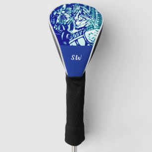 Carnival Horse Blues Golf Head Cover