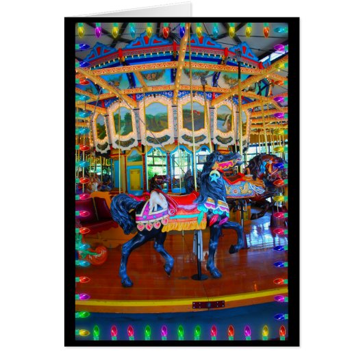 Carnival Horse in Black (Front)