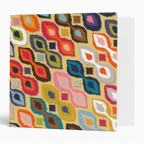 carnival ikat yellow binder