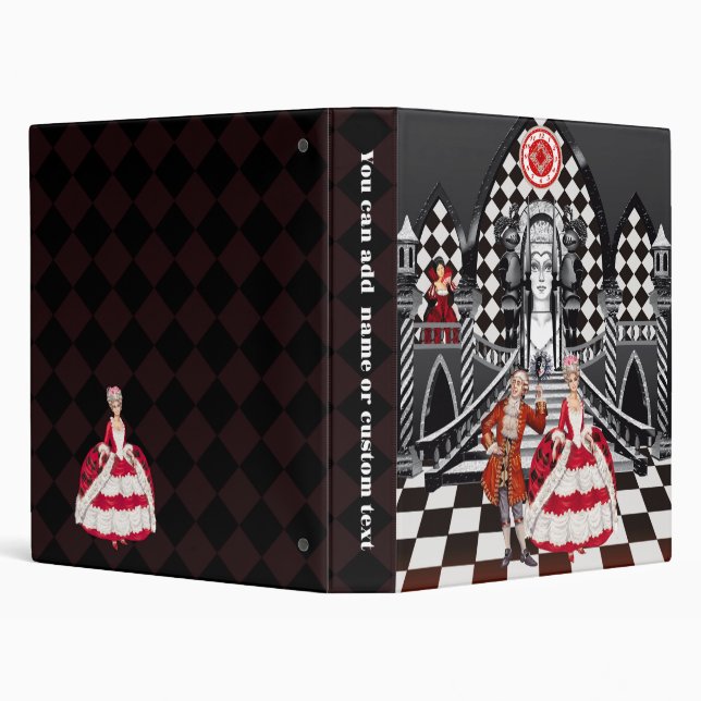 Carnival in a Magical land 3 Ring Binder (Background)