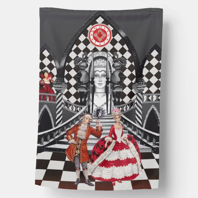 Carnival in a Magical land House Flag (Front)