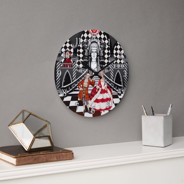 Carnival in a Magical land Large Clock (Office)