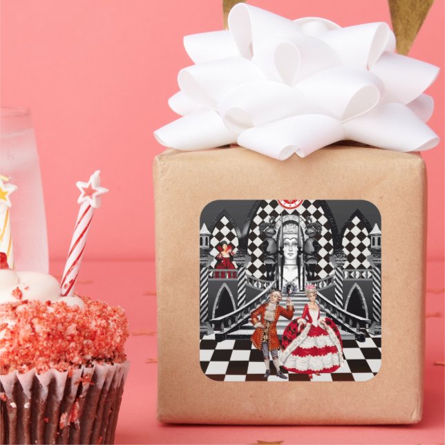 Carnival in a Magical land Square Sticker (Party)