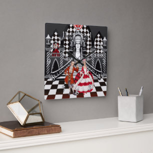 Carnival in a Magical land Square Wall Clock