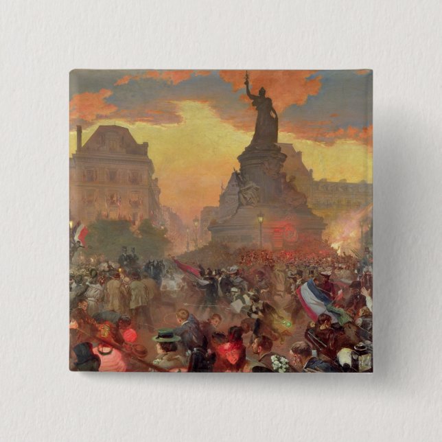 Carnival in Paris in Honour of the Russian Pinback Button (Front)