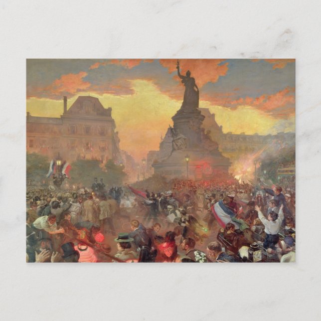 Carnival in Paris in Honour of the Russian Postcard (Front)