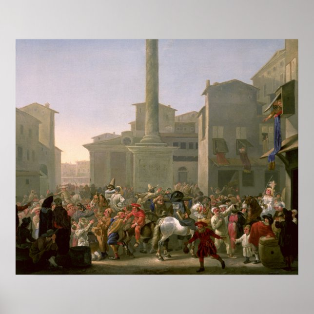 Carnival in Rome, c.1650-51 Poster (Front)