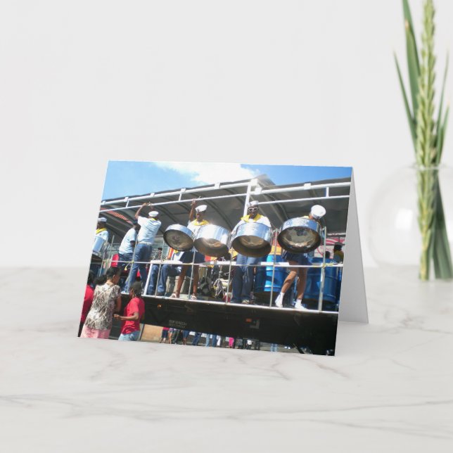 Carnival in San Fernanado Trinidad Card (Front)